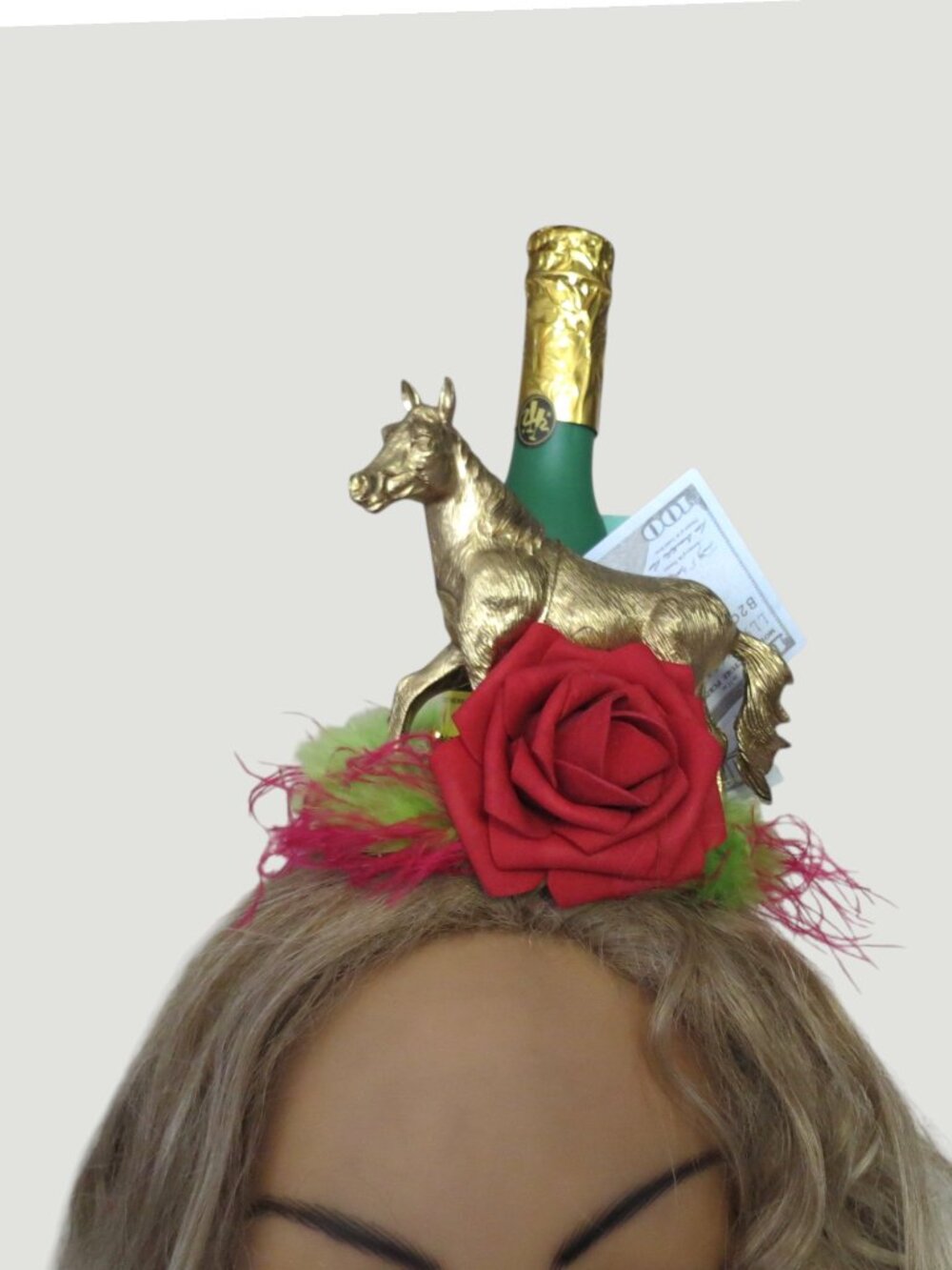 Kentucky Derby Hat Headband, Horse, Booze, Money, Betting - Picture 6 of 7